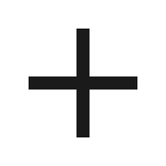Black cross icon. Black plus icon. Plus symbol png.