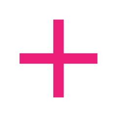 Pink plus icon. Pink cross icon. Plus symbol png.