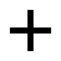 Black cross icon. Black plus icon. Plus symbol png.