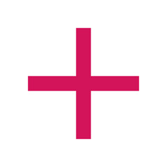 Obraz premium Pink plus icon. Pink cross icon. Plus symbol png.