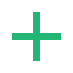 Green plus icon. Green cross icon. Plus symbol png.