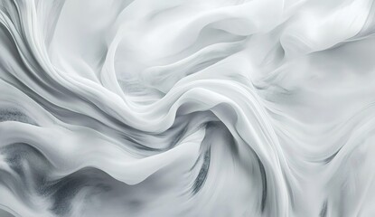 Abstract white background with soft waves and curves, creating an elegant and minimalist design. The light gray color of the wallpaper adds sophistication to your presentation or banner.