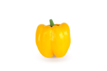 Yellow Bell Pepper on white