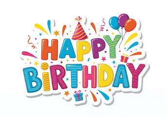 Fototapeta premium happy birthday party