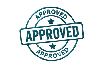 Obraz premium Official approval mark isolated, providing clean validation element for graphic design needs