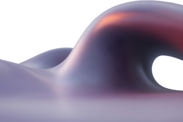 Abstract Swirling Purple and Pink Wave Form shape