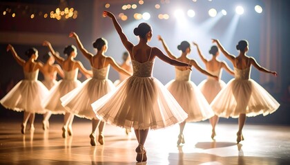 Ballet Dancers Stage Performance 