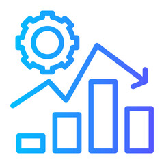 candlestick down icon