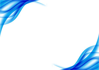 SIMPLE FRAME BORDER DARK BLUE AND LIGHT BLUE WAVE ABSTRACT BACKGROUND