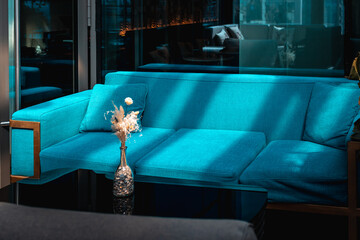 Dining booth in a hotel restaurant