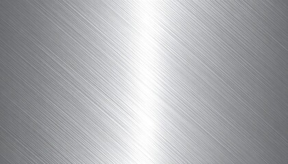 Brushed Stainless Steel Texture with Linear Grain Featuring Controlled Highlights and Metallic Neutral Background