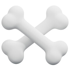 3D Crossed Halloween Bones Icon