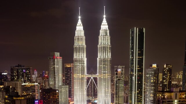 Kuala Lumpur skyline at night