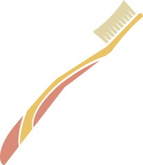 Toothbrush dental care illustration. Vector file format