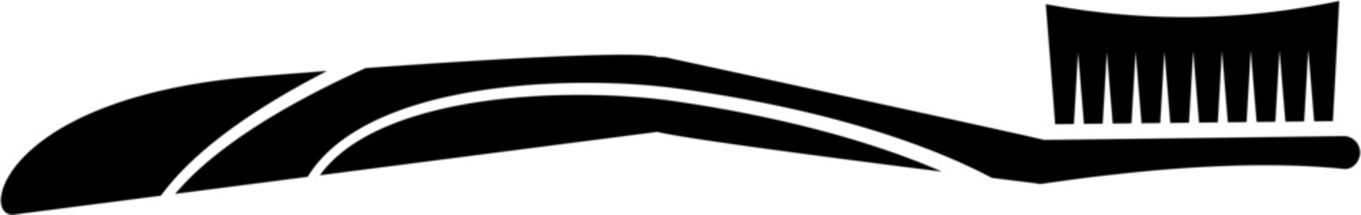 Toothbrush solid icon. Illustration of dental care toothbrush