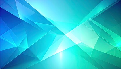 Abstract Blue Green Geometric Pattern.