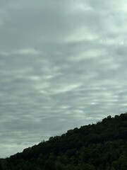 clouds over the mountains