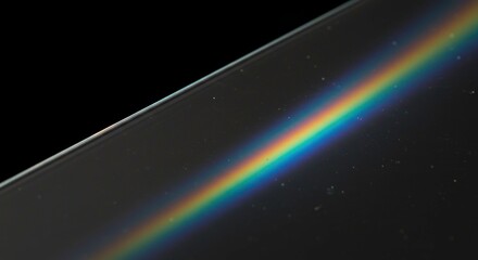 Obraz premium Colorful light spectrum on a dark background