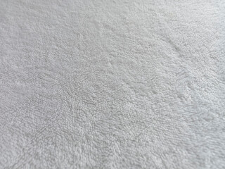 White baby blanket texture background, wool fabric texture with fiber pattern, as a design object for textile industry product catalog, top view of baby blanket texture looks soft