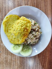 fried rice with scrumble