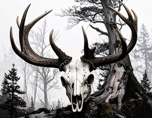 antlers of a deer