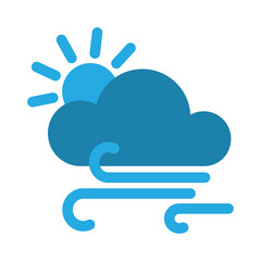 Windy icon design template