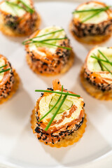 Smoked Salmon Jumbo Cream Cheese Rolls From Assembly to Plating
