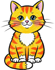 cat cute Crayon
