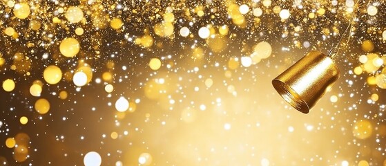 Golden celebration background