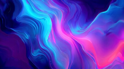 Fototapeta premium Abstract fluid 3D background with blue and purple colors creating futuristic wave texture symbolizing creativity modern art technology and digital design aesthetic