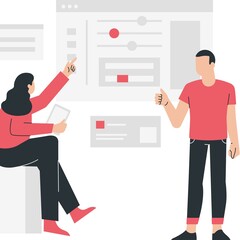 business man with a clipboard