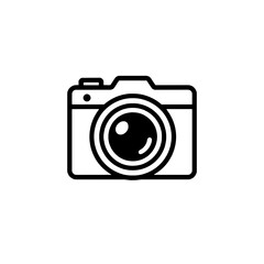 Minimalist Camera Lens Icon Design