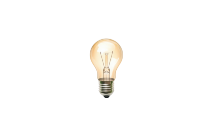light bulb isolated on White background 