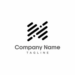 Fototapeta premium vector logo of the initial N