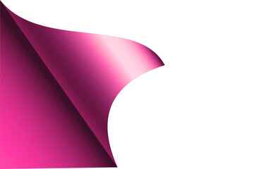 Curled corner banner, 