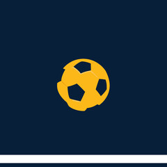 Obraz premium Soccer ball vector icon. 