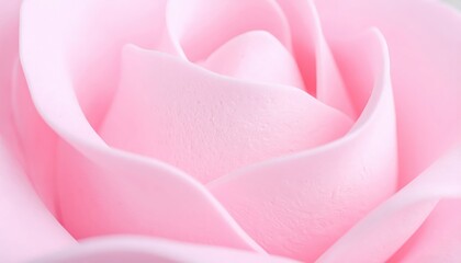 Close-up of soft pink rose petals, showcasing delicate curves and textures