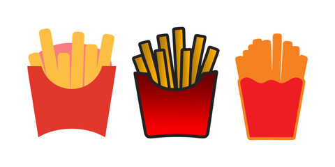 Crispy Golden French Fries in a Red Carton