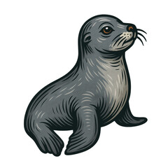 アシカのヴィンテージ素材