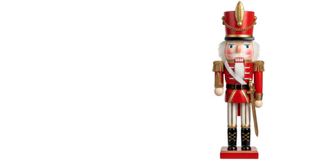 Find the perfect christmas nutcracker wooden toy soldier for holiday decor on transparent background