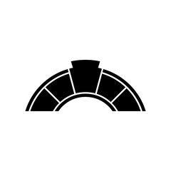 Vector Illustration of Keystone Arch Symbol