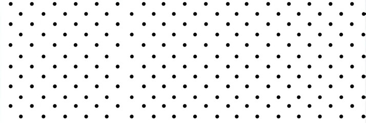 Repeating pattern of small black circles on a white background