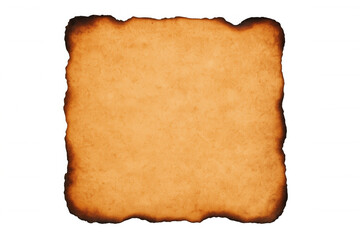Obraz premium Old burnt paper with transparent background, ideal for collages, graphic designs or photo editing