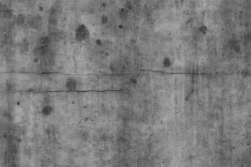 Concrete texture features rough, gray surface with visible cracks and stains, showcasing urban aesthetics and industrial design. This captures essence of raw materials and modern architecture