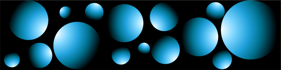Blue gradient circle ball circle background vector for futuristic technology, digital data, and fluid design. Useful for illustrating an abstract, modern background with a dynamic look.