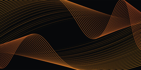 Vibrant and visually striking orange wave patterns background