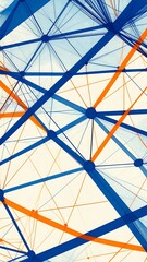 Obraz premium Abstract Network Connection Lines.