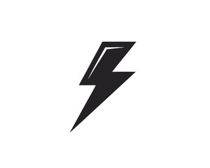 Flash thunderbolt Template vector icon illustration
