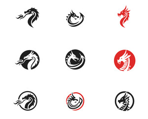dragon Head logo vector illustration

