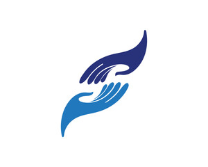 Hand care logo and symbols template icons
